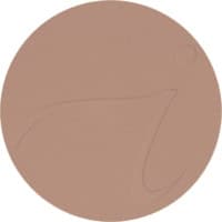 Brun pressad puderrefill i cirkel