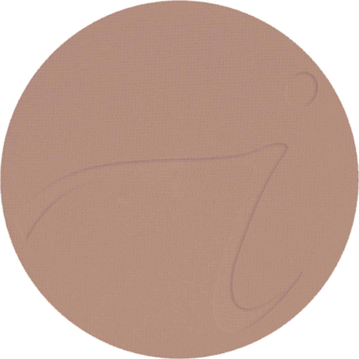 Rund, brun makeup-puder skiva