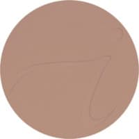 Rund, brun makeup-puder skiva